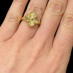 Van Cleef Inspired Clover Gold Ring