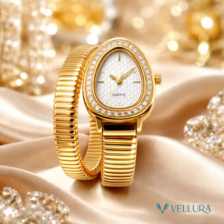 Bvalgari Insipred- Gold Dual Coil Serpent Watch