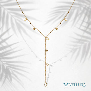 Gold Leaf Drop Necklace