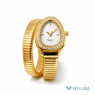 Bvalgari Insipred- Gold Dual Coil Serpent Watch