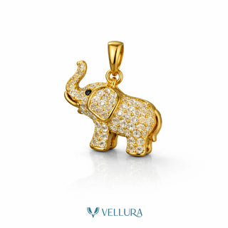 Elephant Pendent With Swarovski Stones