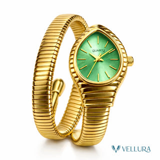 Bvalgari Insipred- Dual Coil Gold Serpent Watch