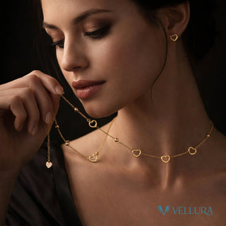 Open Heart Charm Necklace