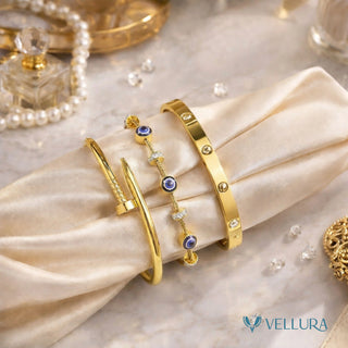 Cartier Nail Bangle Evil Eye Set