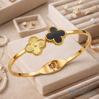 Dual Clover Gold Bracelet