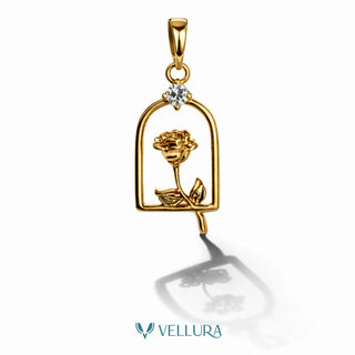 Heart Love Pendant with Swarovski Stone