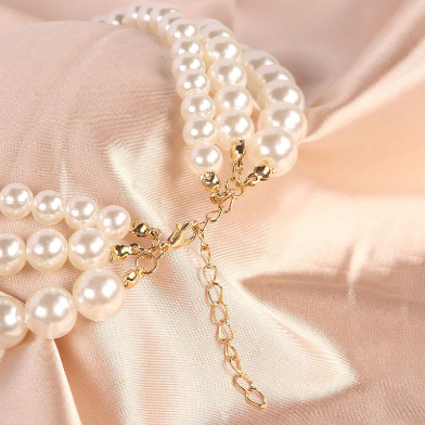 Elegant 3-Layer Pearl Necklace for Women