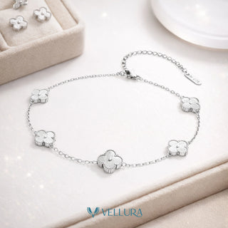 Van Cleef-Inspired Silver Quatrefoil Bracelet