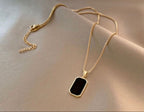 Elegant Black Onyx Unisex Pendant Necklace