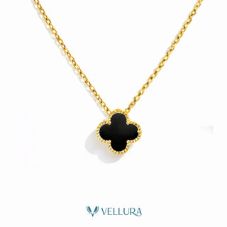 Black Clover Pendant Necklace