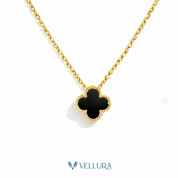 Black Clover Pendant Necklace
