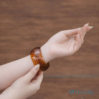 Brown Tortoiseshell RESIN BANGLE SET FOR WOMEN