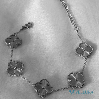 Van Cleef-Inspired Silver Quatrefoil Bracelet