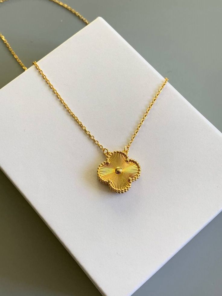 Gold Clover Necklace Set – Demi Fine Necklace, Ring, Bracelet & Earrings