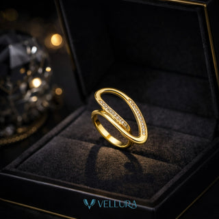 Open Loop Gold Ring