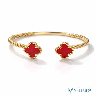 Red Clover Open Bangle