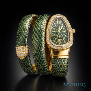 Green Serpent Leather Watch