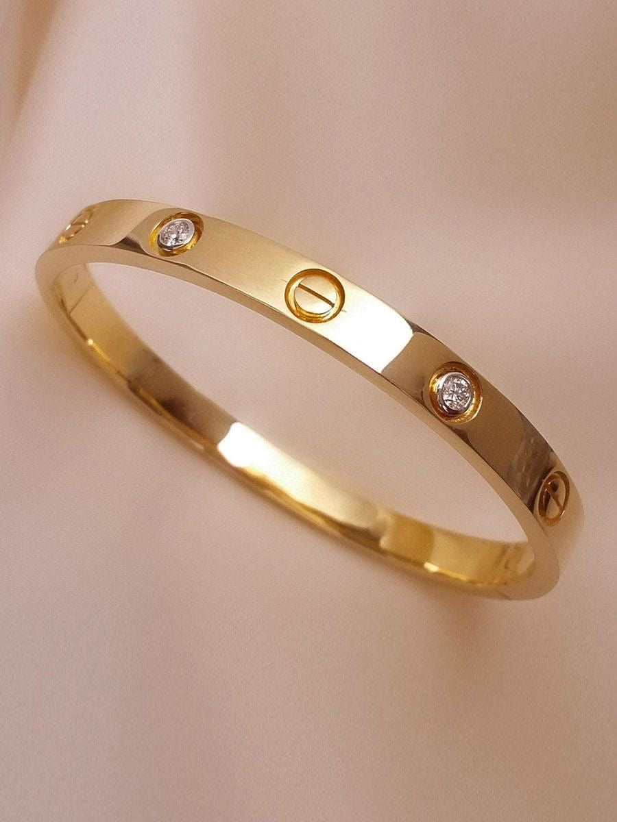 Elegant Cartier Style Gold Bracelet