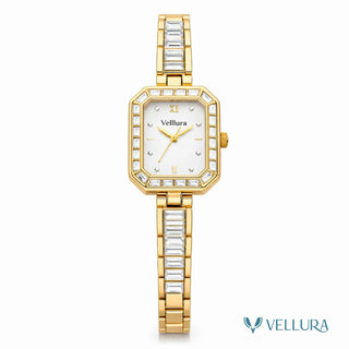 Gold Crystal Bracelet Watch