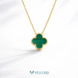 Green Clover Pendant Necklace