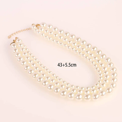 Elegant 3-Layer Pearl Necklace for Women