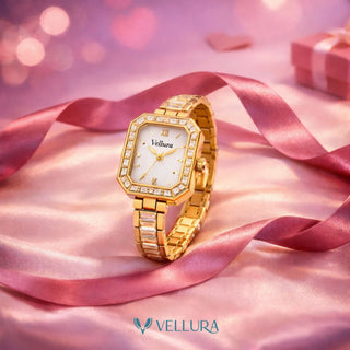 Gold Crystal Bracelet Watch