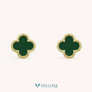 Van Cleef- Insipred Clover Stud Earrings