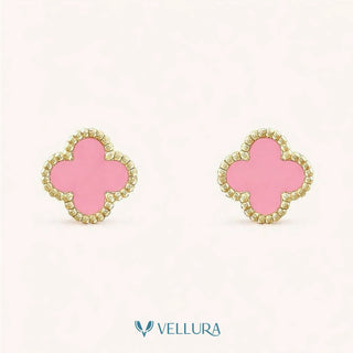 Van Cleef- Insipred Clover Stud Earrings