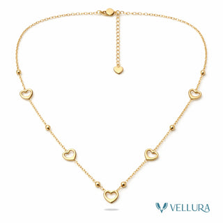 Open Heart Charm Necklace