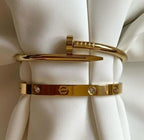Elegant Cartier Nail & Studded Bracelet Combo