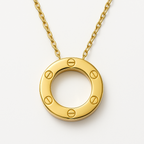 Cartier-Inspired Gold-Tone Stainless Steel Pendant Vellura Jewellery