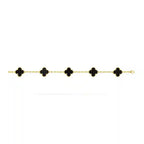 Van Cleef-Inspired Black Quatrefoil Bracelet Vellura Jewellery