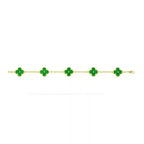Van Cleef-Inspired Green Quatrefoil Bracelet Vellura Jewellery