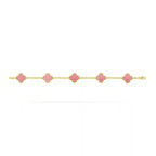 Van Cleef-Inspired pink Quatrefoil Bracelet Vellura Jewellery