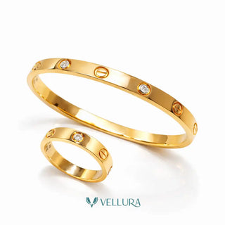 Cartier-Inspired Bracelet & Ring Combo