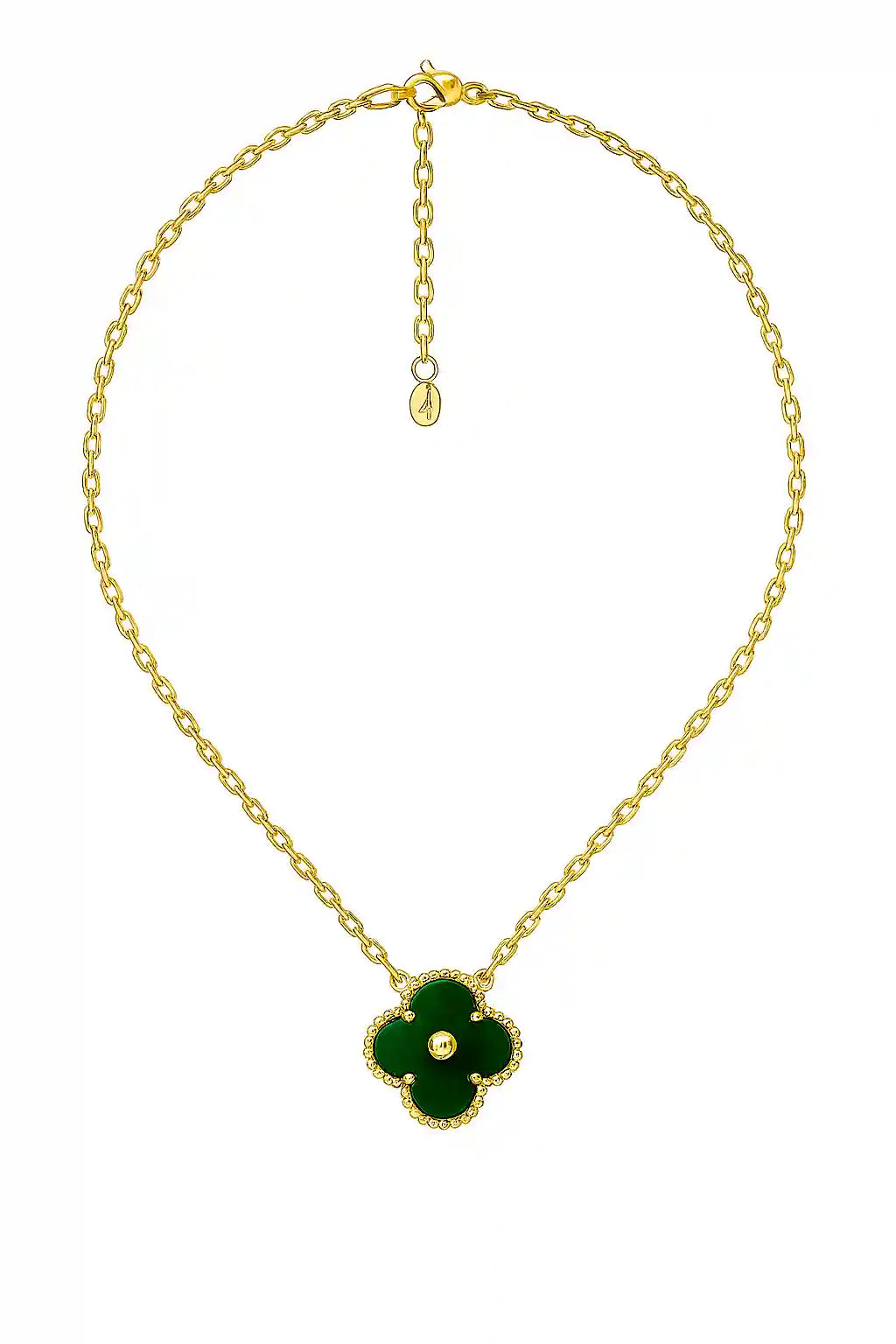 Green Clover Pendant Necklace - VelluraJewellery