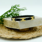 Black & Gold Designer Motif Bracelet Vellura Jewellery