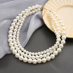 Elegant 3-Layer Pearl Necklace for Women