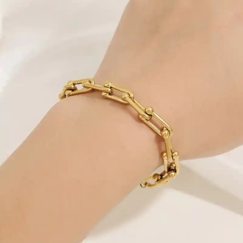 Gold-Plated Stainless-Steel Bracelet