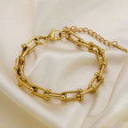 Gold-Plated Stainless-Steel Bracelet