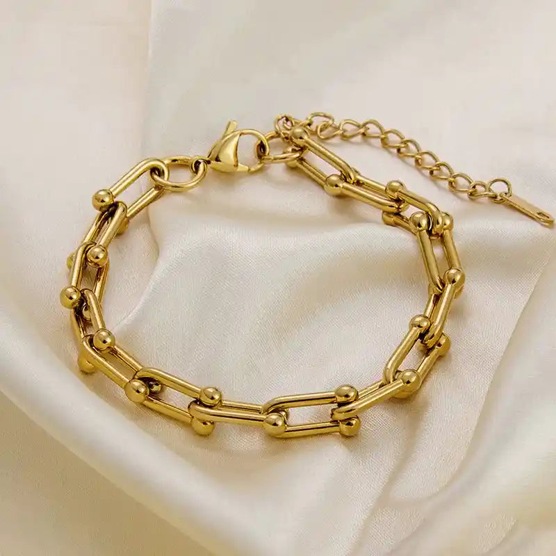 Gold-Plated Stainless-Steel Bracelet