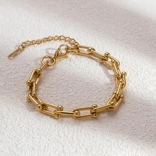 Gold-Plated Stainless-Steel Bracelet