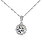 Elegant Anti-Tarnish Silver-Plated Stainless Steel Pendant Necklace