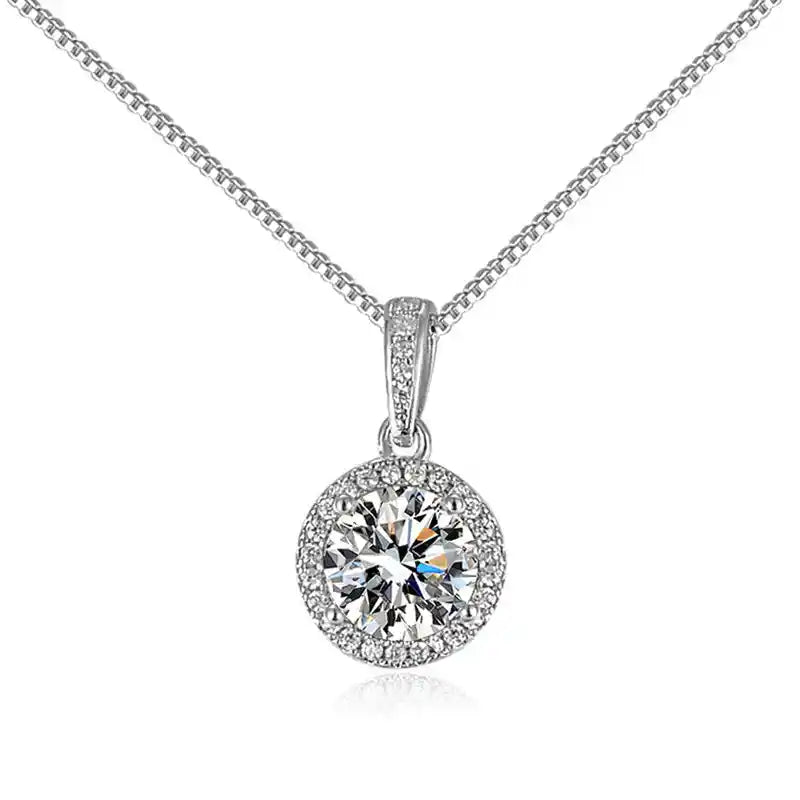 Elegant Anti-Tarnish Silver-Plated Stainless Steel Pendant Necklace