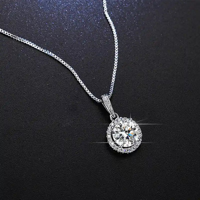 Elegant Anti-Tarnish Silver-Plated Stainless Steel Pendant Necklace