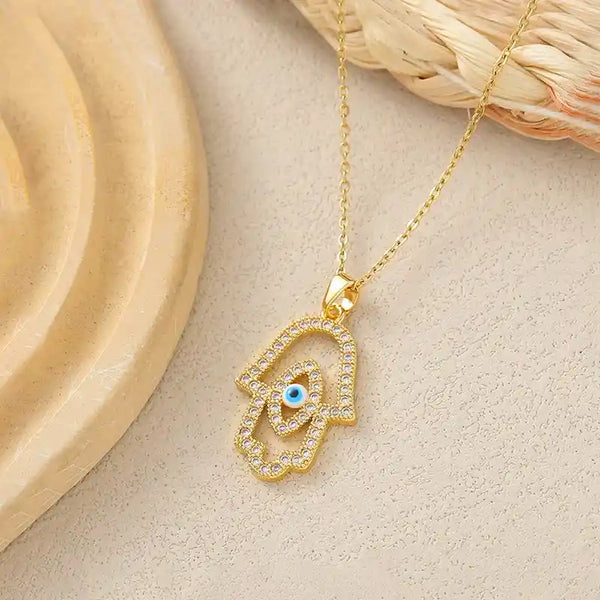 Bohemian Hamsa Pendant