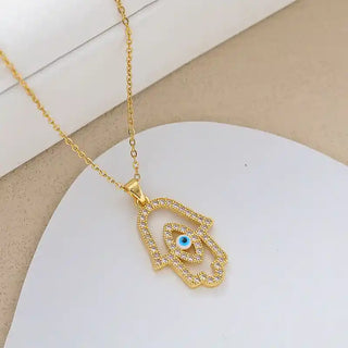 Bohemian Hamsa Pendant