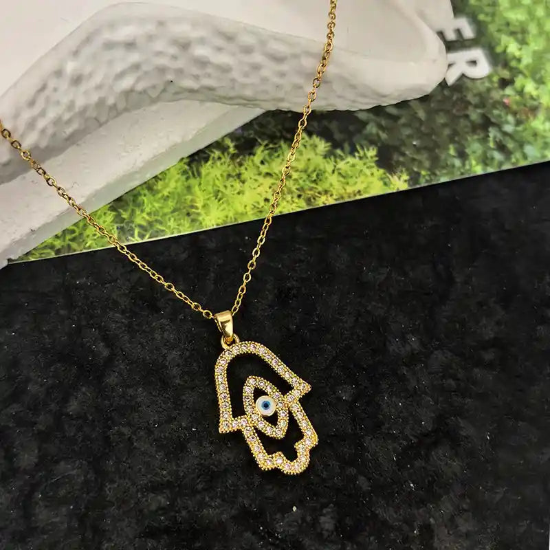 Bohemian Hamsa Pendant