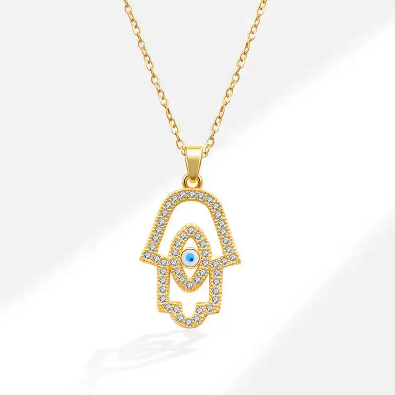 Bohemian Hamsa Pendant