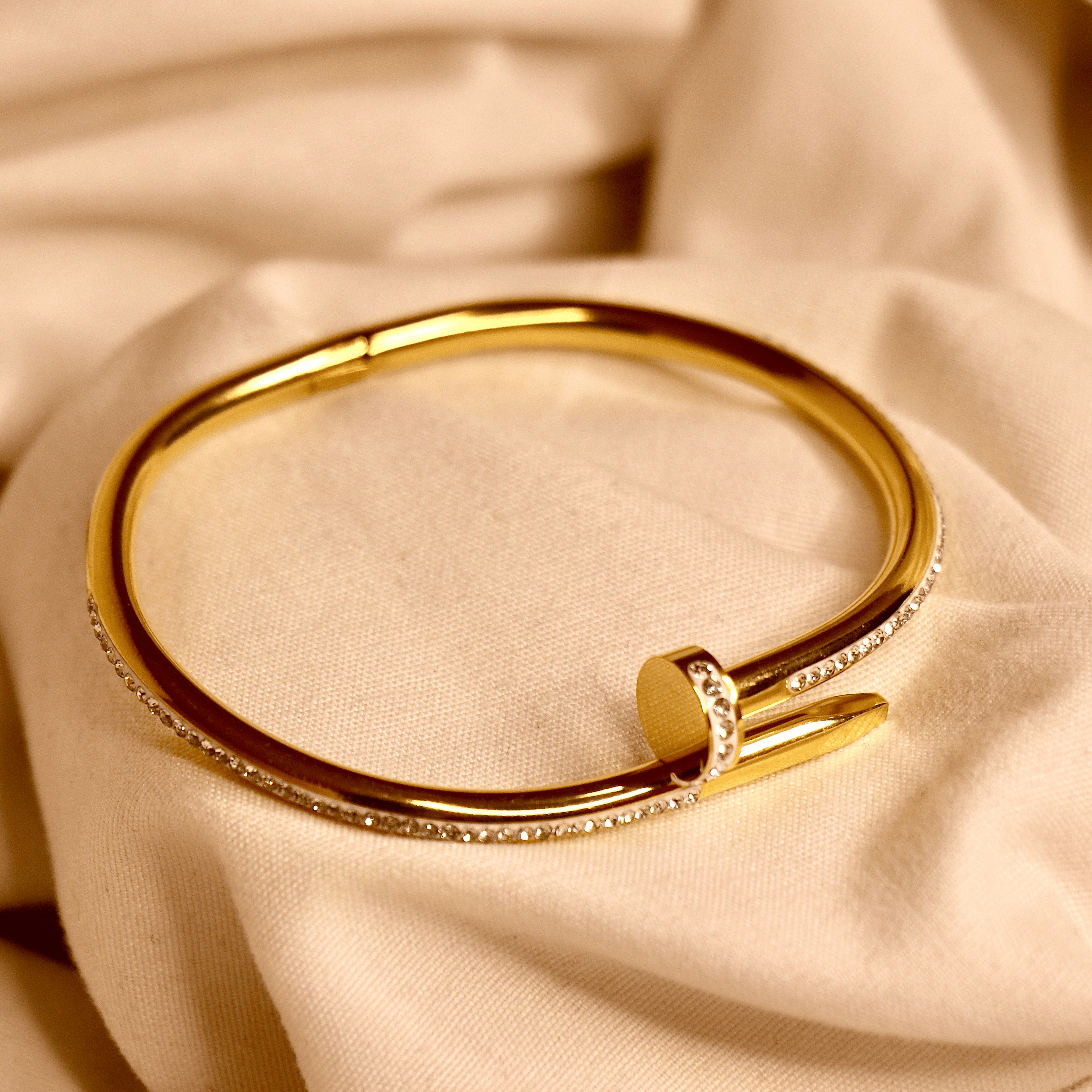 Cartier Juste un Clou Diamond Nail Bracelet in 18K Yellow Gold Vellura Jewellery